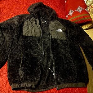 North face- hooded jacket, size 13/14